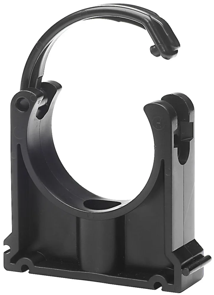 Georg Fischer KLIP-IT 061 Rörklammer med överfall, svart 110 mm
