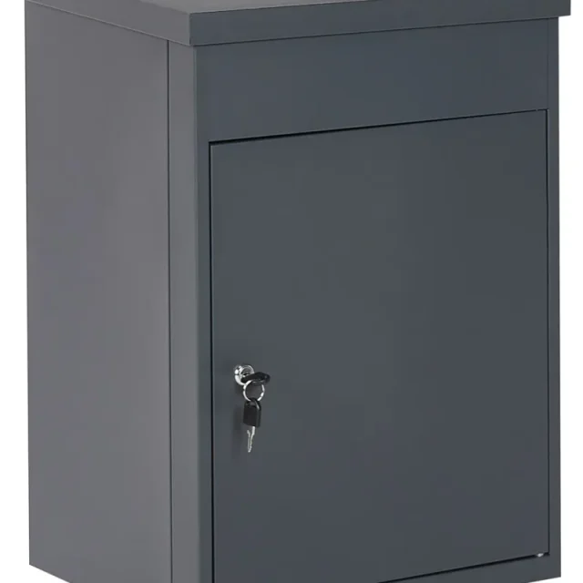 Paketbox SCALEA 44 cm 35 cm Metall Grafitgrå