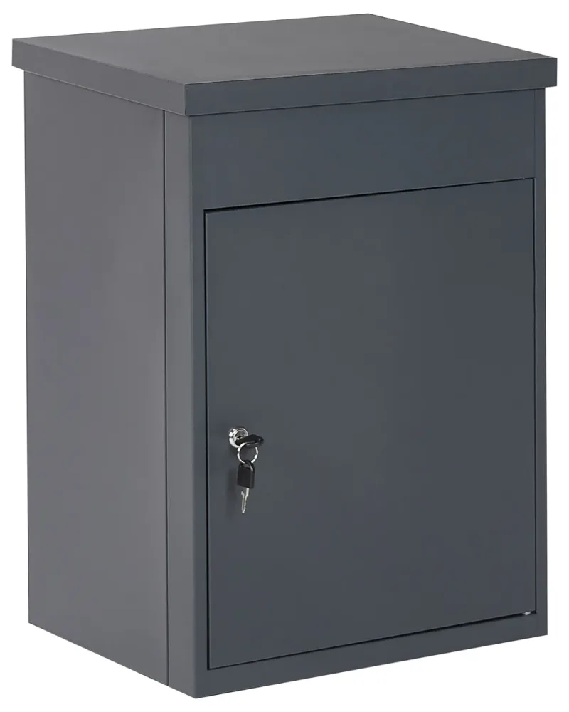 Paketbox SCALEA 44 cm 35 cm Metall Grafitgrå