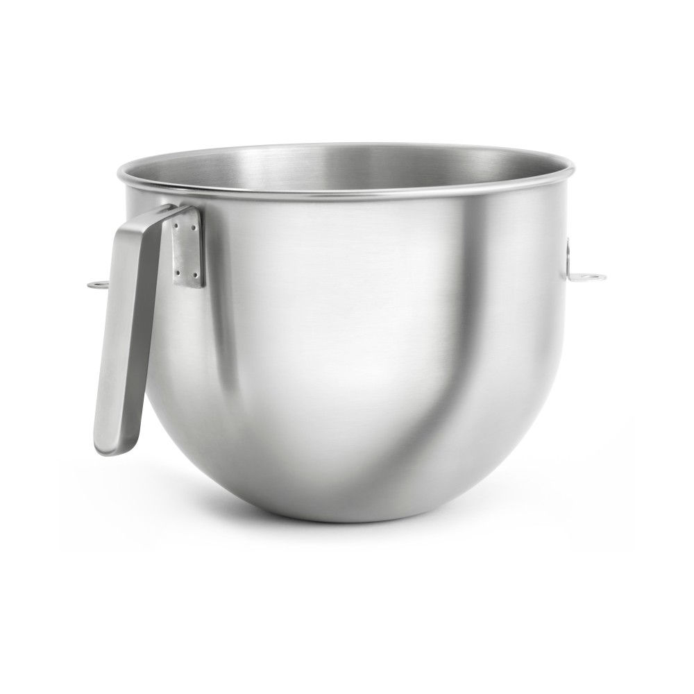 KitchenAid skål rostfritt stål med J-handtag 6,6 L, Brushed stainless steel
