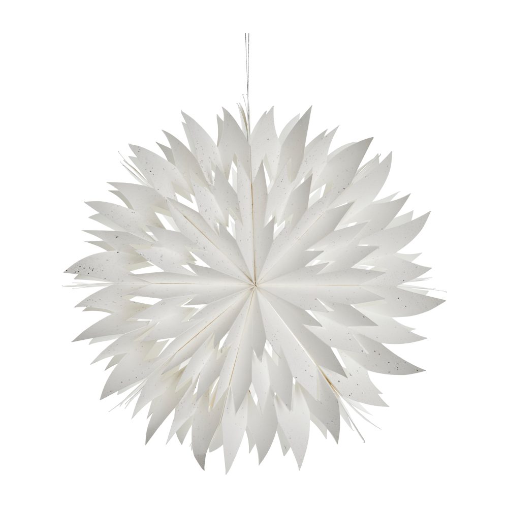 Pappia snöflinga 40 cm, white