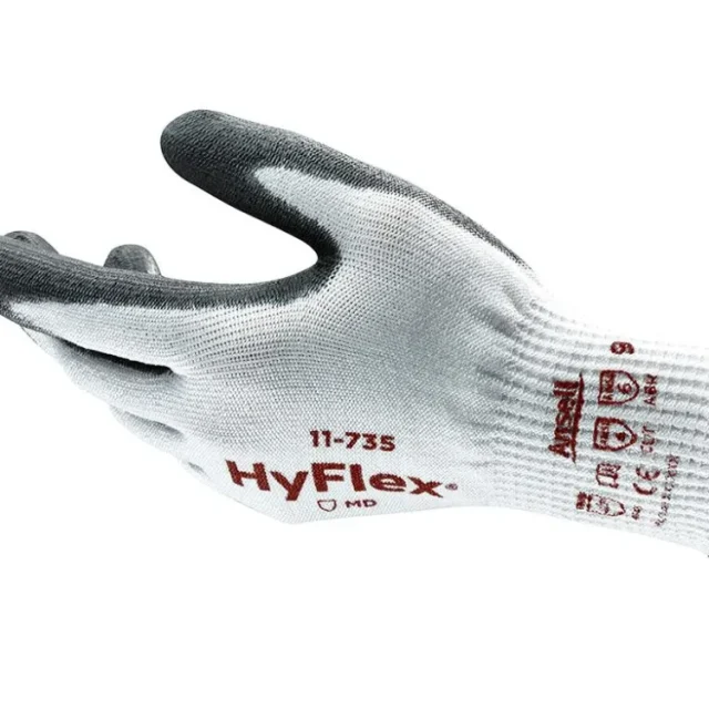 Ansell HyFlex 11-735 Handske Skärskydd, PU, Intercept/Nylon 9