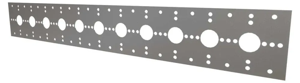LK Systems 1882620 Väggskena Enkel, höjd 100 mm
