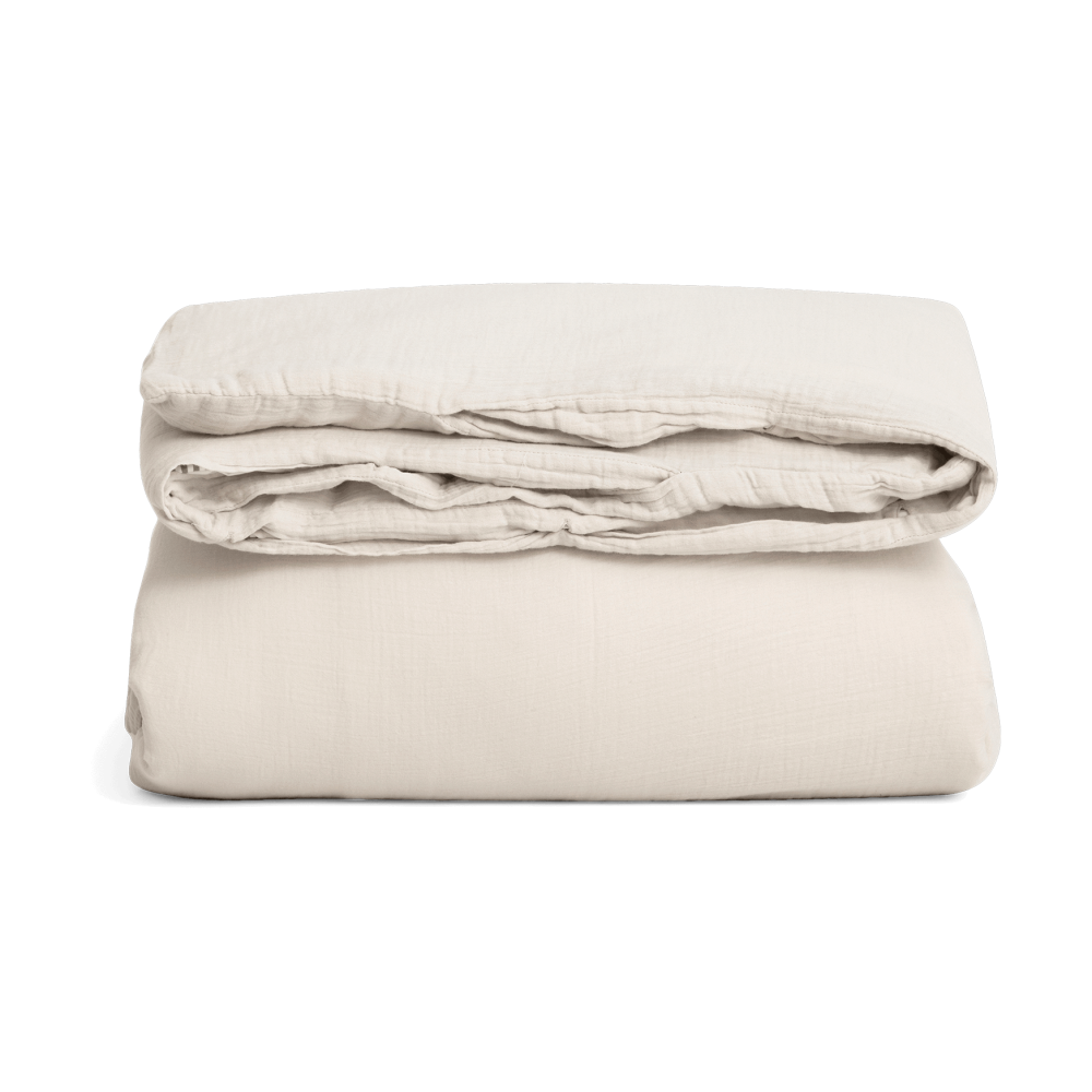 Eggshell Muslin påslakan dubbel, 240x220 cm
