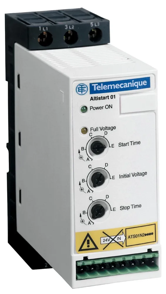 Schneider Electric ATS01N212QN Mjukstartare start/stopp, 380-415 V 12 A, 5,5 kW