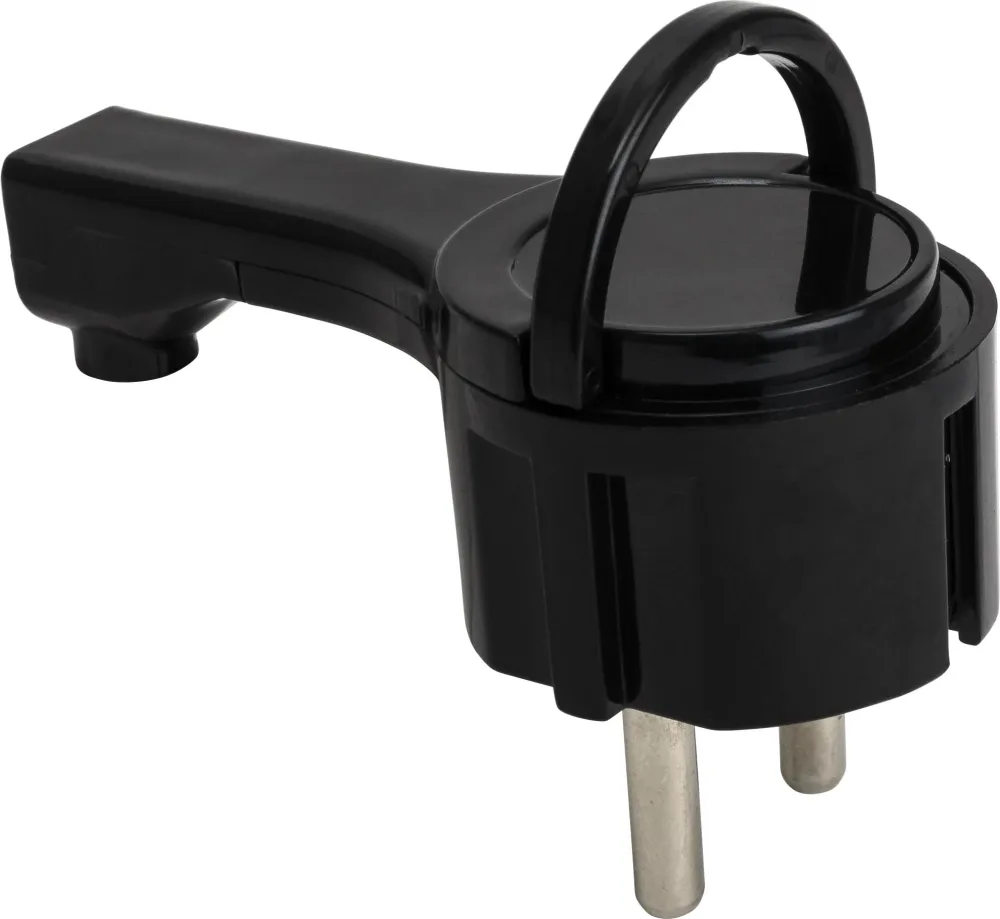 Gelia 4001312222 Stickpropp vinklad, jordad Svart - Bild 2
