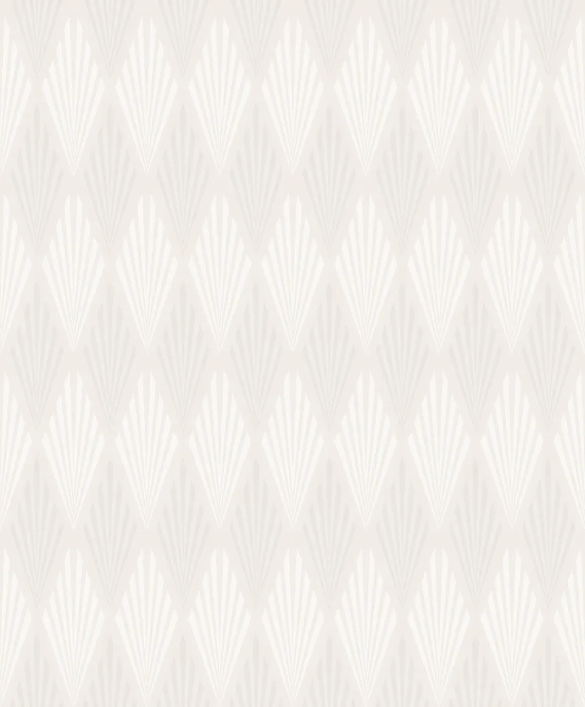 Fiona Walldesign Home NW 200402 Tapet Art Deco Vit/beige