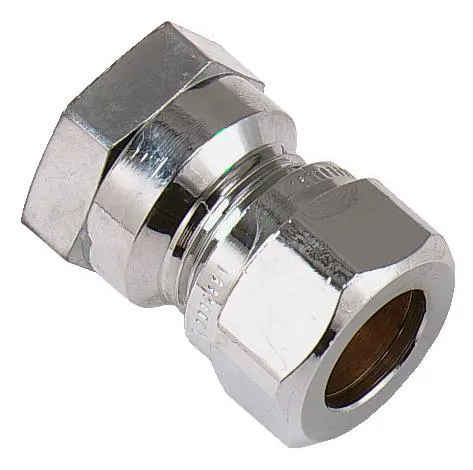 Vatette FG033053520 Klämringskoppling rak, förkromad Ansl. 15 (1/2") 37.5 mm - Bild 2