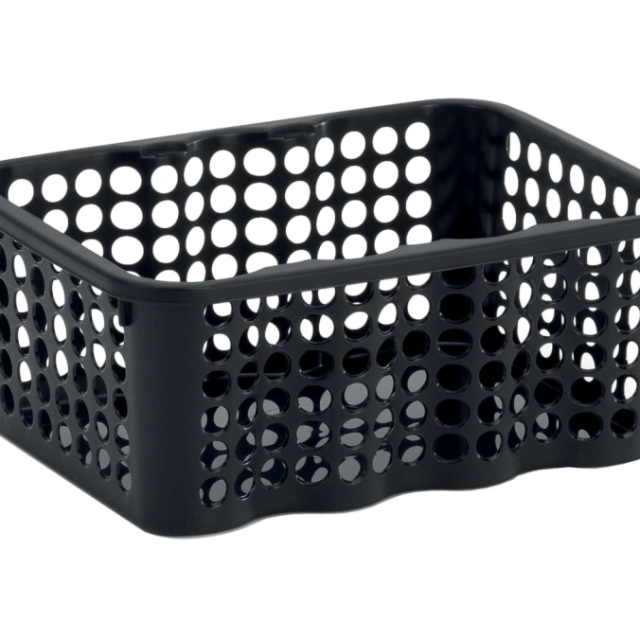 FÖRVARINGSKORG NORDISKA PLAST RONDO SVART, 1,5L