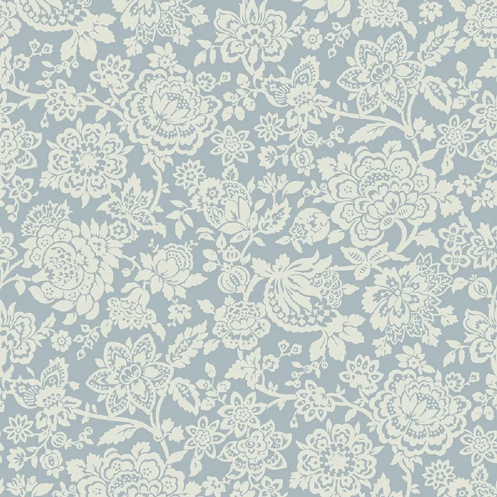 Laura Ashley Vol. 3 Trailing Laurissa 121073 Blå Tapet | Stuvbutiken