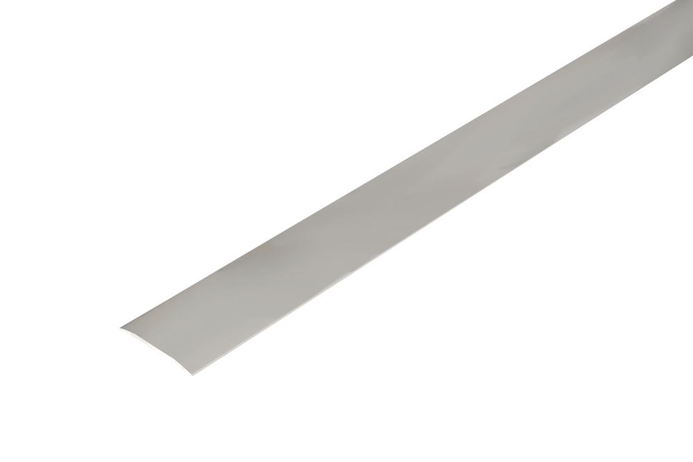 SKARVLIST D-PROFILE SLÄT SILVER SJÄLVHÄFTANDE 38MM 180CM