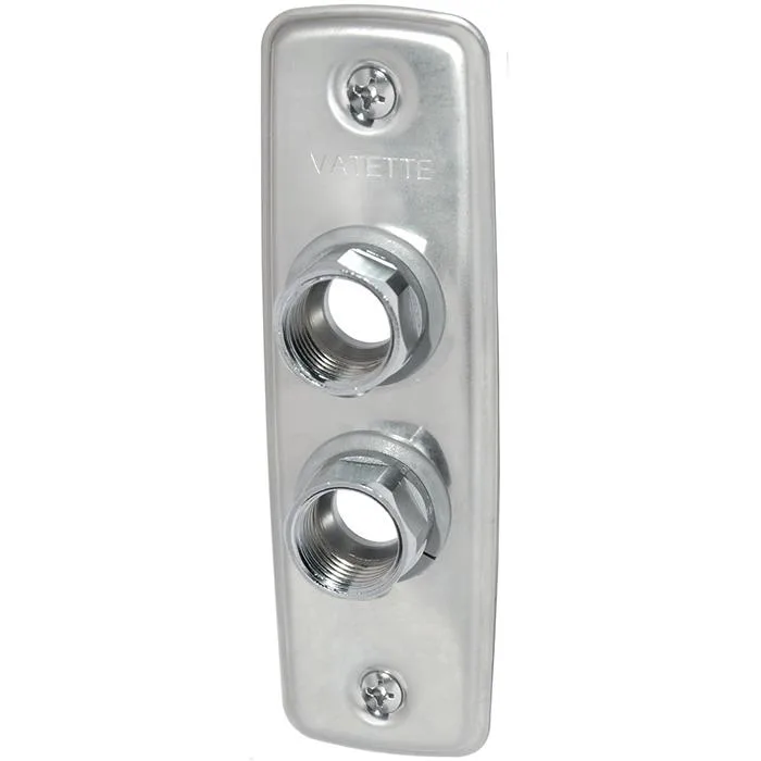 Vatette 8550615 Väggbricka 2-håls, 15 mm