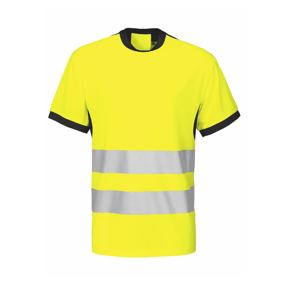 T-Shirt, Varsel, Klass 2, M, Gul/Svart, Malmbergs 9816137