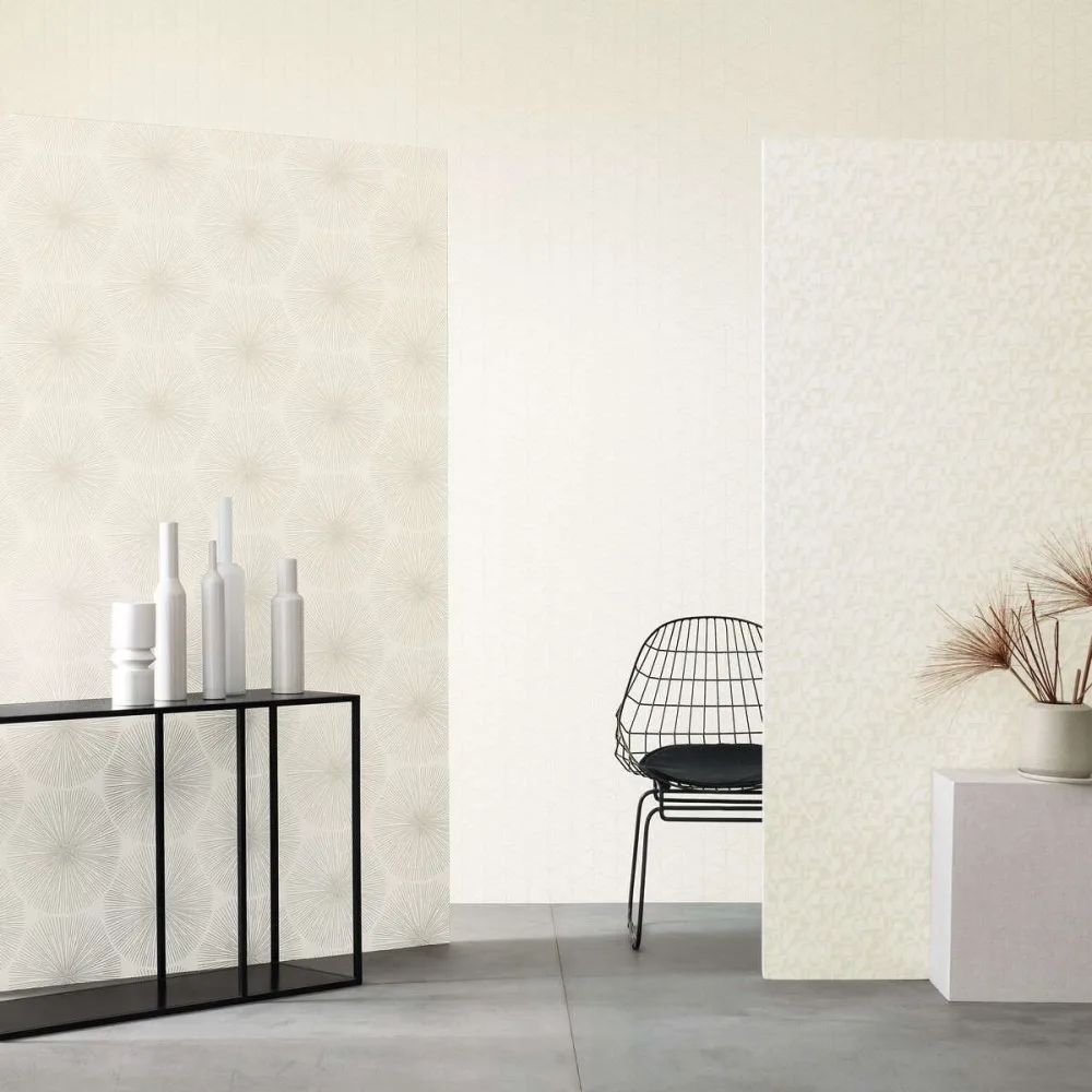 So White 4 Petit Geometrique Blanc/argent Swht84170123 Tapet | Stuvbutiken - Bild 3