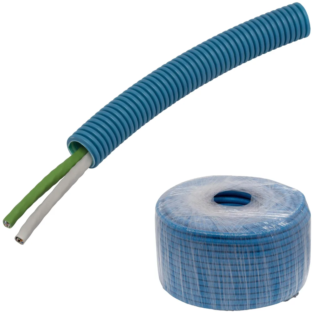 Pipelife Kat6/KTV PowerFlex Multimediakabel fördragen 2xUTP6, 20 mm x 150 m - Bild 2