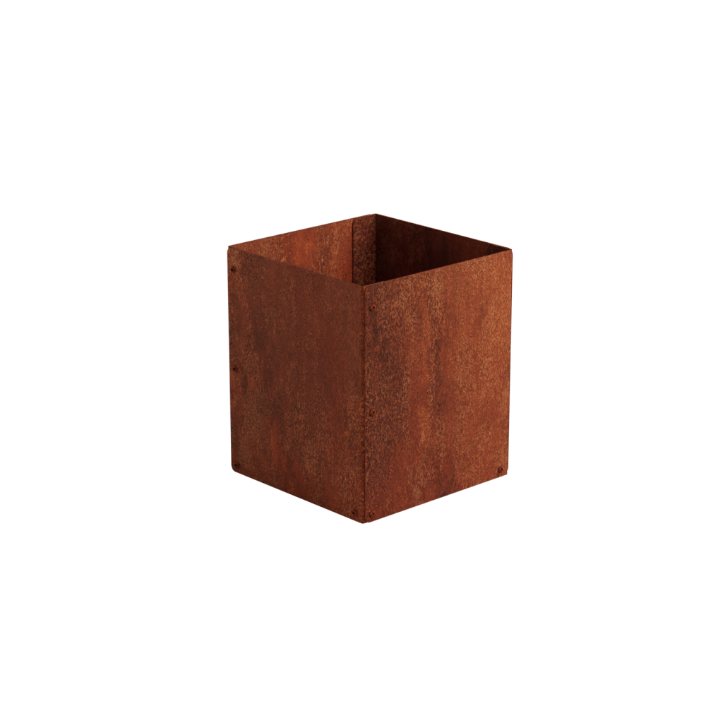 BLOMKRUKA ODLA CORTEN 25X25X30CM