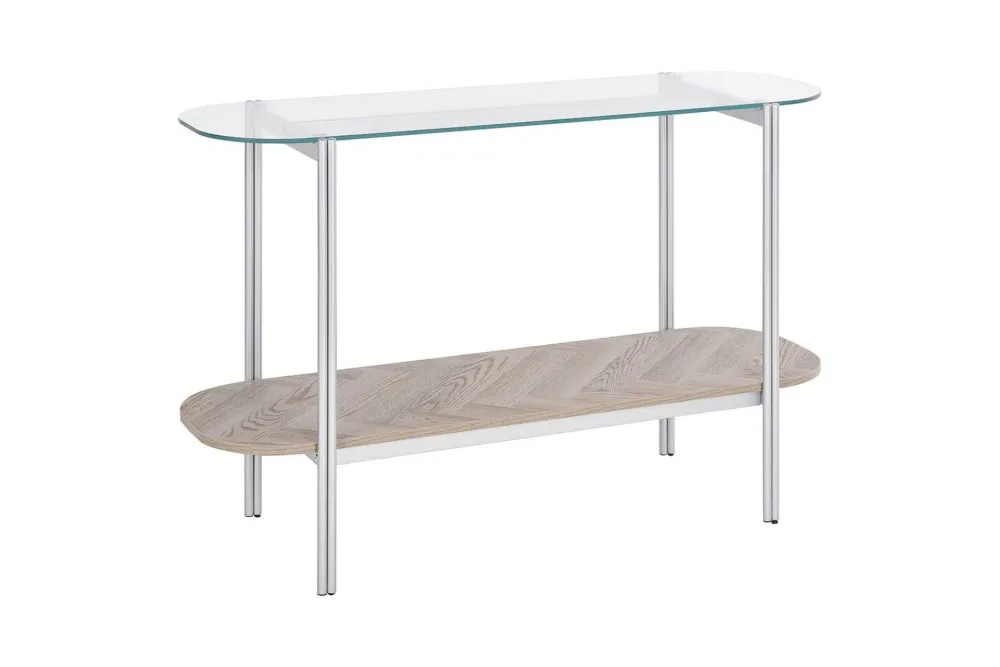 Konsolbord Lovell Silver, ljust trä