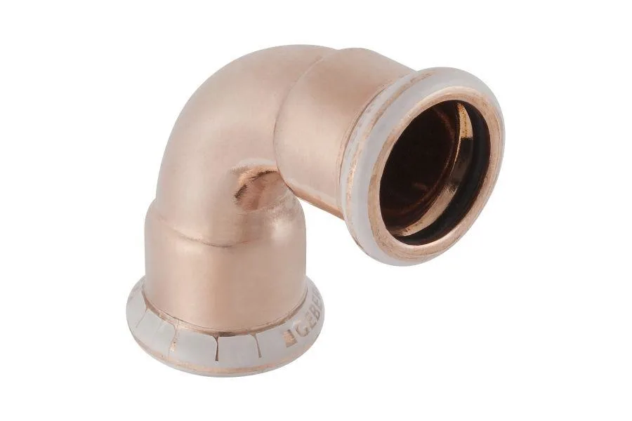 Geberit 1766507 Böj 90°, 2 muffar 88,9 x 88,9 mm