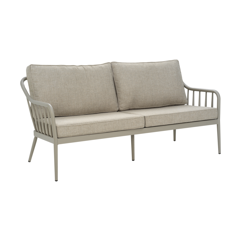 Coleville soffa, Khaki-burlap beige, 3-sits