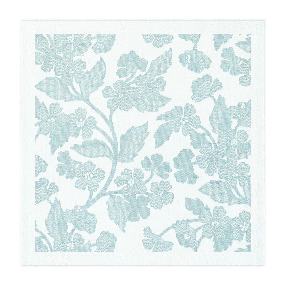 Blomranka servett 35x35 cm, Ljusgrön