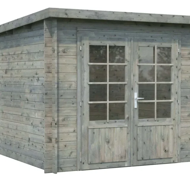 Palmako Ella Stuga 7,2 m²/inv. 6,9 m², utan golv, grå, impr.