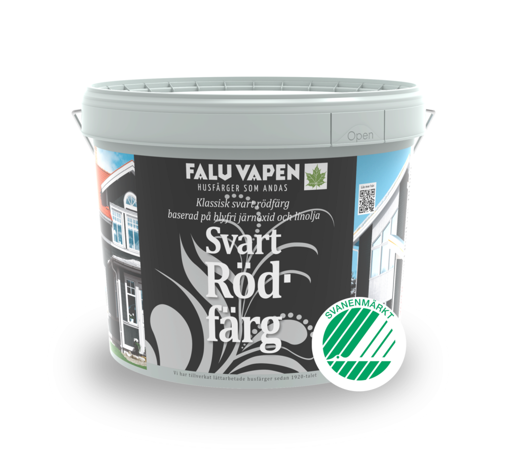 FALU VAPEN RÖDFÄRG SVART PENSELKVALITÉT 10L
