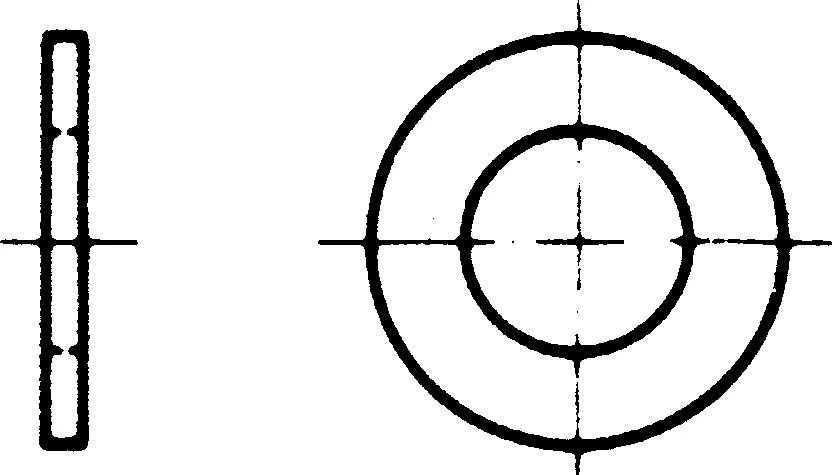 REYHER 001256019032000 Rundbricka polyamid, DIN 125A Ø3,2/7 mm, 200-pack
