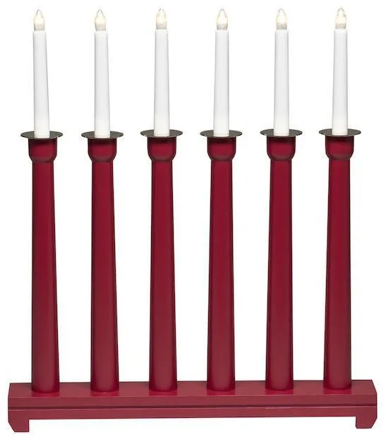 Konstsmide 3976-210 Ljusstake 6 ljus vit - Bild 2