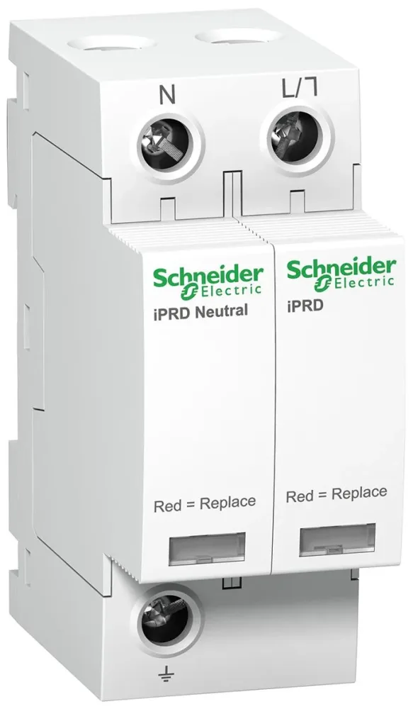 Schneider Electric A9L20601 Överspänningsskydd mot indirekta nedslag, iPRD 20/20R 3 ledare, med kontakt - Bild 2