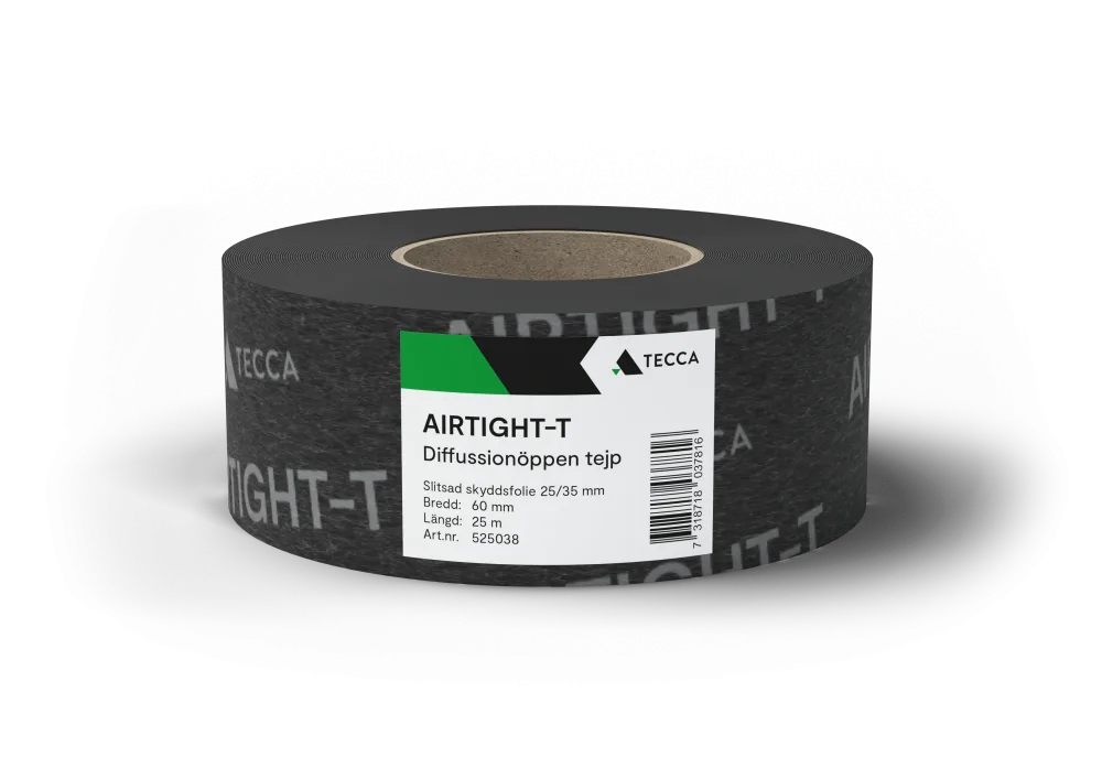 TECCA Airtight-T Tätningstejp diffusionsöppen 60 mm x 25 m