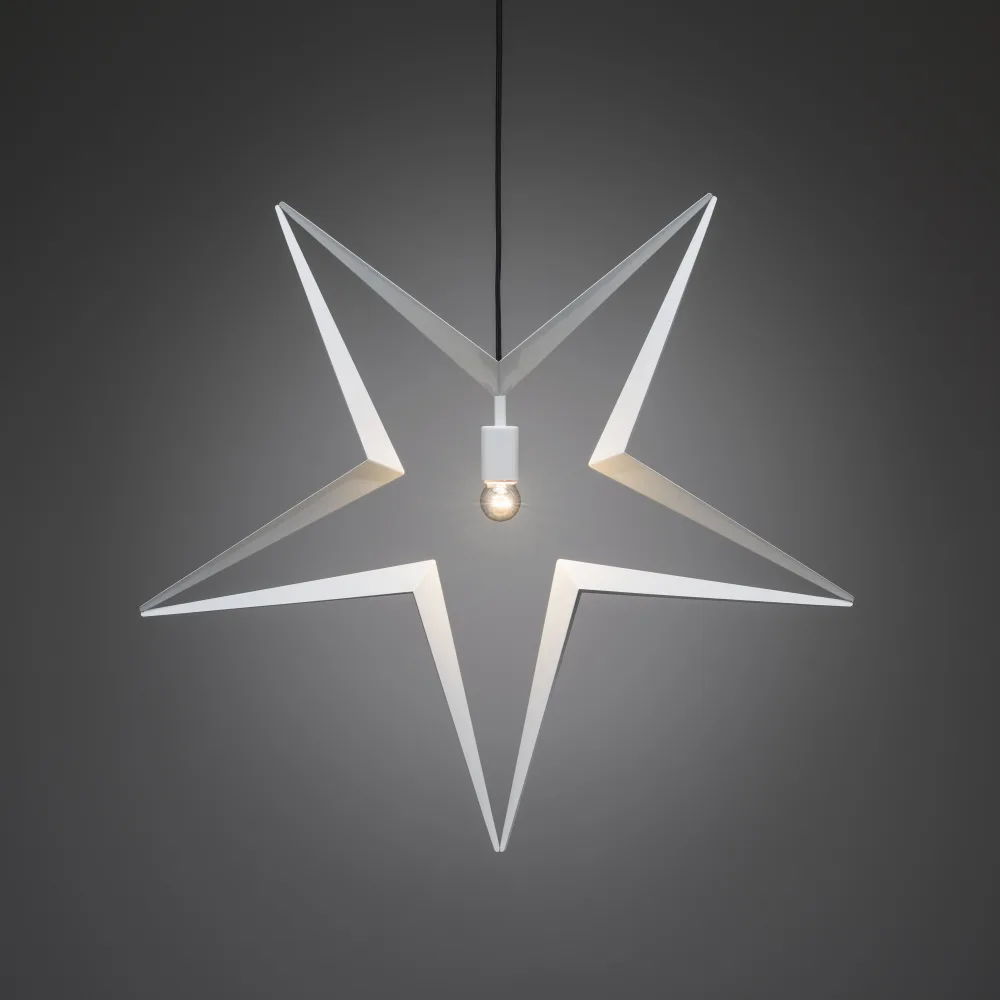 Konstsmide 2578-217 Stjärna E14, vit, hängande, 80 cm