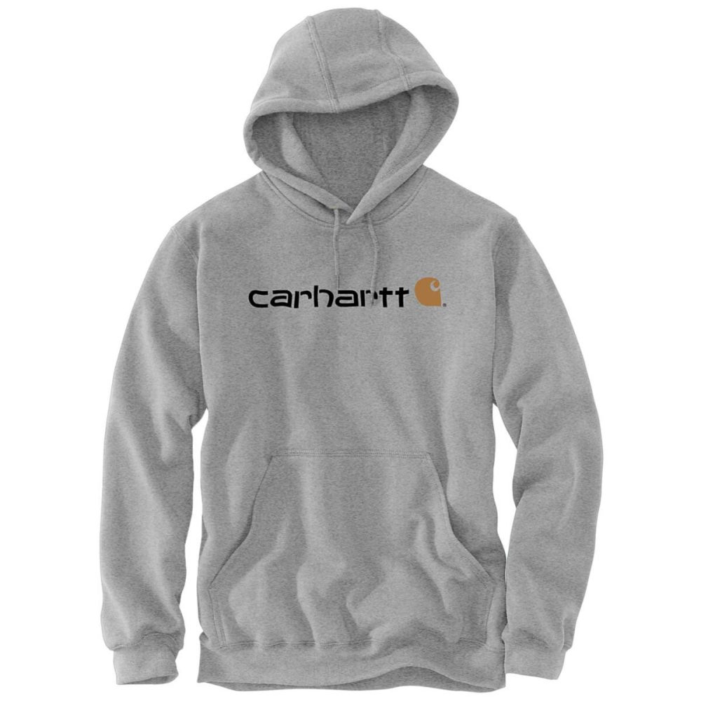 Kjøp Carhartt Hettegenser Logo, gråmelert