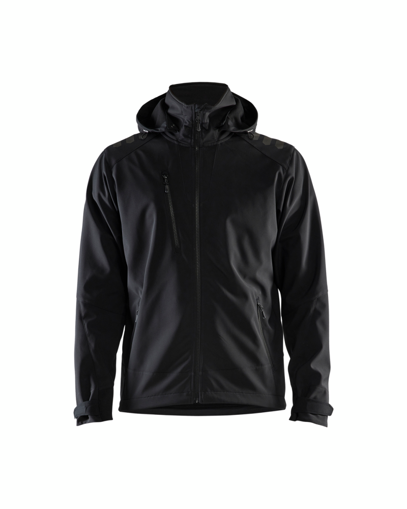 SOFTSHELLJACKA BLÅKLÄDER 4749 2513, SVART/SVART 4XL