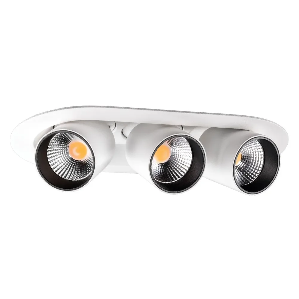 SG Armaturen Junistar Tube Round Downlight 15 W, 3 ljuspunkter Svart - Bild 2