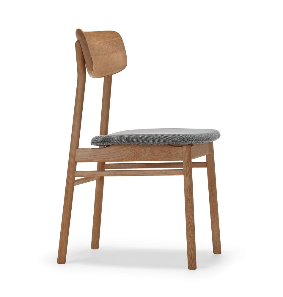 Prima Vista stol oljad ek, Tyg blues 9202 brun-beige