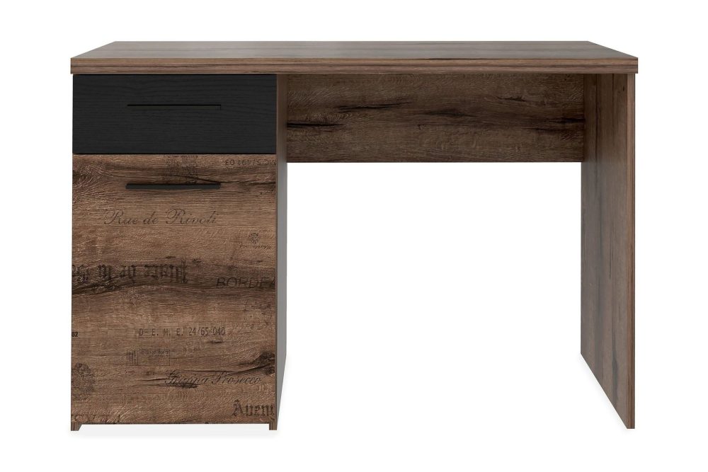 Cannop Skrivbord 110 cm med Förvaring Låda + Skåp