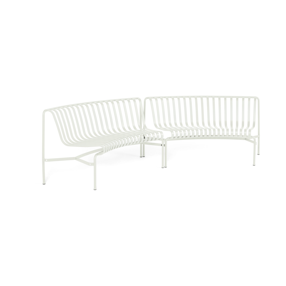 Palissade Dining parkbänk in-in, Cream white