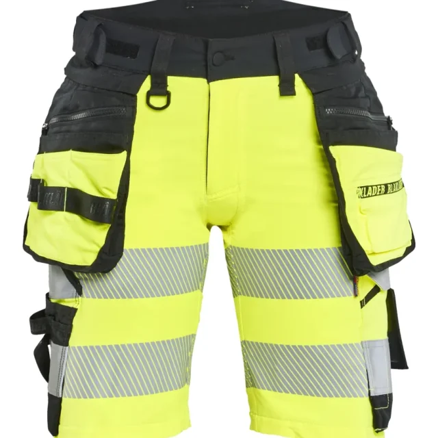 Blåkläder 702016483399C46 Shorts varsel, gul/svart C46