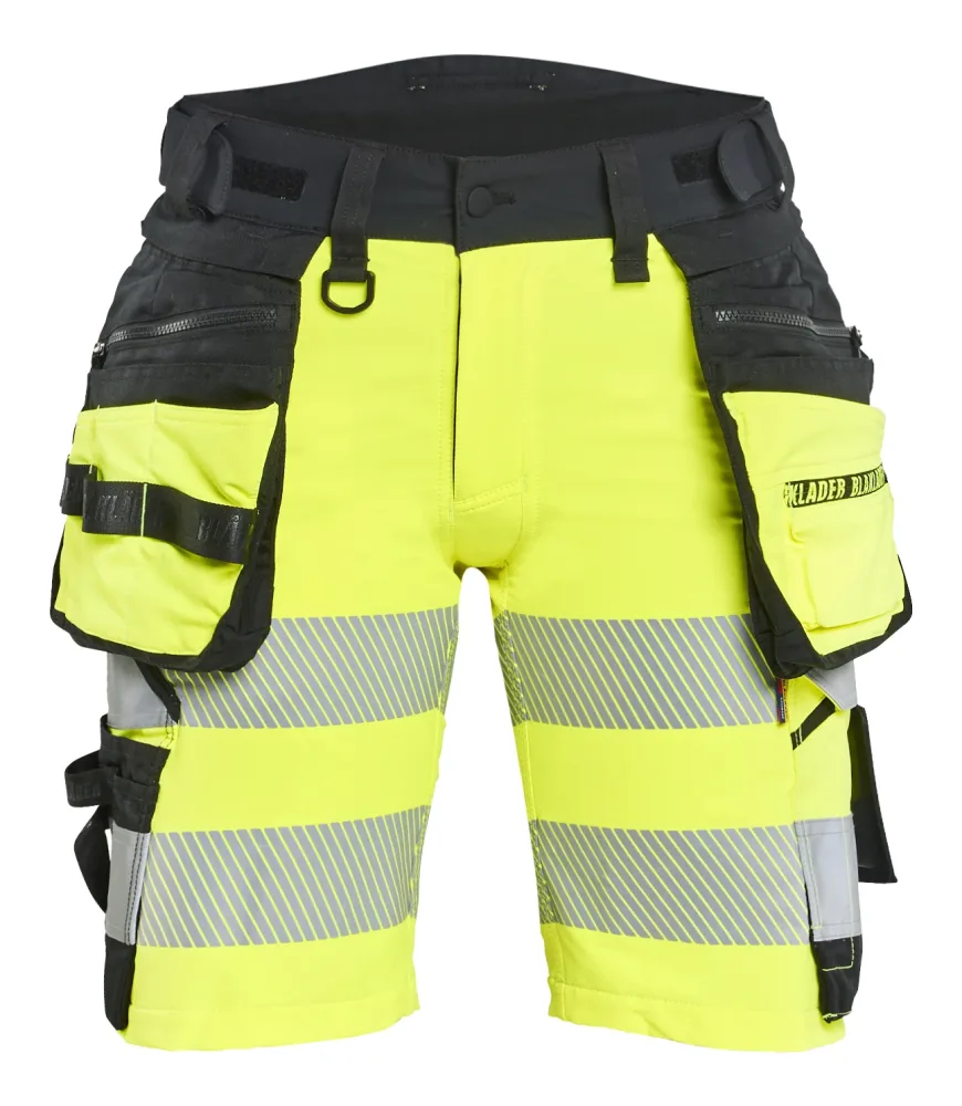 Blåkläder 702016483399C46 Shorts varsel, gul/svart C46